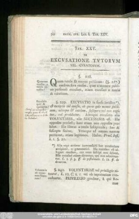 Tit. XXV. De Excusatione Tutorum Vel Curatorum.
