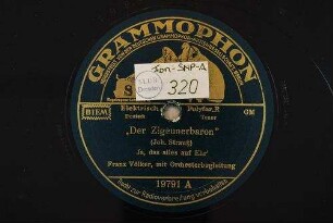 "Der Zigeunerbaron" : Ja, das ist alles auf Ehr' / (Joh. Strauß)
