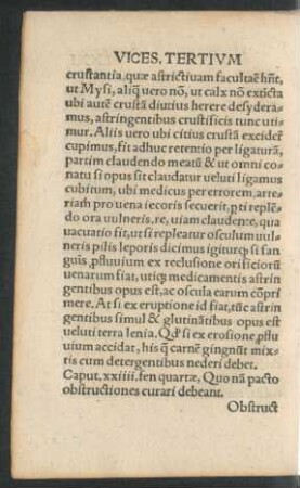 Caput .xxiiii. fen quartae, Quo nam pacto obstructiones curari debeant.