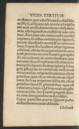 Caput .xxiiii. fen quartae, Quo nam pacto obstructiones curari debeant.