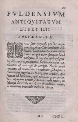 Libri IIII. Argumentum.