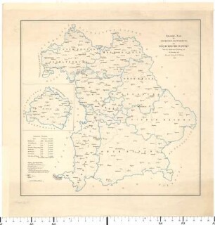 Uebersichts-Karte der Neuesten Eintheilung des Königreichs Bayern : Nach der allerhöchsten Verordnung vom 29 November 1837