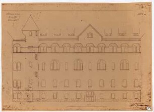 Königliches Residenzschloss Posen, Posen: Ansicht Südseite Großer Hof 1:50