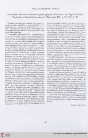 56: [Rezension von: Przemysław Mrozowski, Polski nagrobki gotyckie]