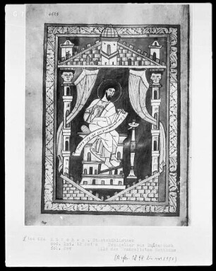 Evangeliar aus Raitenbuch — Evangelist Matthäus, Folio 20verso
