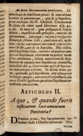 11-19, Articulus II