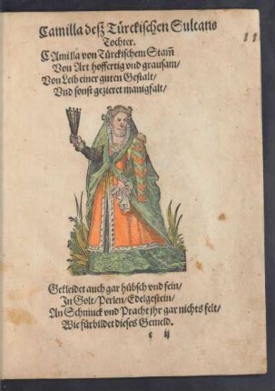 Camilla deß Türckischen Sultans Tochter.