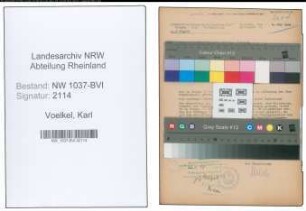 Entnazifizierung Karl Voelkel , geb. 10.04.1891 (Zimmermann)