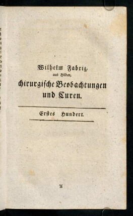 1-184, Erstes Hundert.