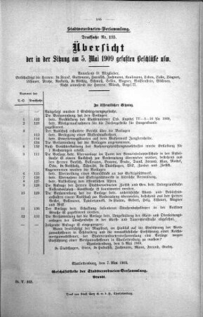 No. 11. (134-152)(142,143), 05. Mai 1909