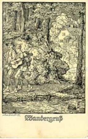 Wanderer im Wald
