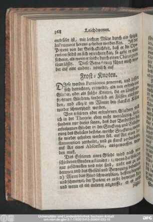 Frost-Knoten.