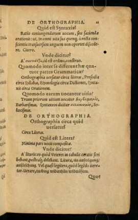 De Orthographia