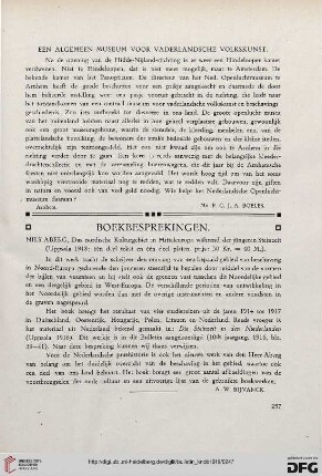 2.Ser. 12.1919: Een algemeen museum voor vaderlandsche volkskunst
