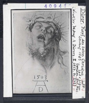 Albrecht Dürer: Christuskopf. London, British Museum