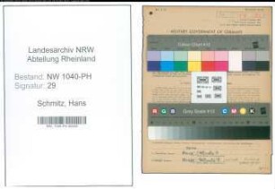 Entnazifizierung Hans Schmitz , geb. 25.01.1922 ()