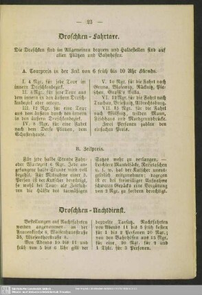 Droschken-Nachtdienst