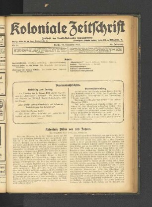 Nr. 51. Berlin, 19. Dezember 1913. 14. Jahrgang.