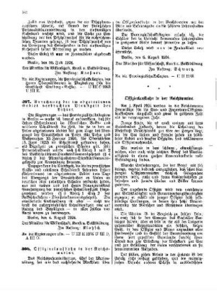 Offizierlaufbahn in der Reichsmarine : [Amtlicher Teil]
