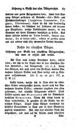 Rechte der roemischen Buerger
