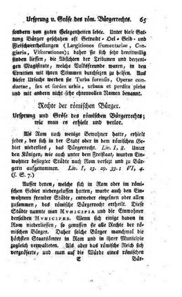 Rechte der roemischen Buerger