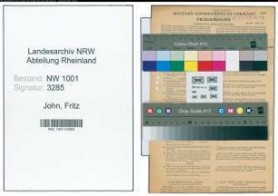 Entnazifizierung Fritz John, geb. 26.04.1909 (Friseur)