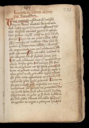 (Ps.-) Thomas von Aquin: Tractatus ad fratrem suum Raynaldum [De multiplicatione artis]