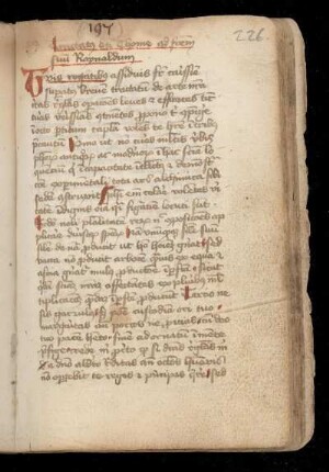 (Ps.-) Thomas von Aquin: Tractatus ad fratrem suum Raynaldum [De multiplicatione artis]