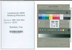 Entnazifizierung Fritz Roehken , geb. 17.03.1901 (Baecker)
