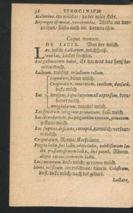 Caput nonum. De Lacte.