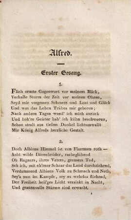 Alfred : Romantisch-episches Gedicht in 8 Gesängen