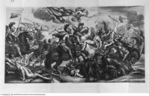 Raccolta de' quadri ... posseduti da S.A.R. Pietro Leopoldo, Florenz 1778, Tafel 83: König Heinrich IV. von Frankreich: die Schlacht von Ivry