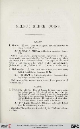 Select Greek Coins