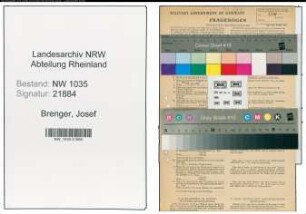 Entnazifizierung Josef Brenger , geb. 00.00.0000 (Schuldirektor)