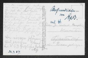 Brief von Leo von König und Unbekannt an Gerhart Hauptmann
