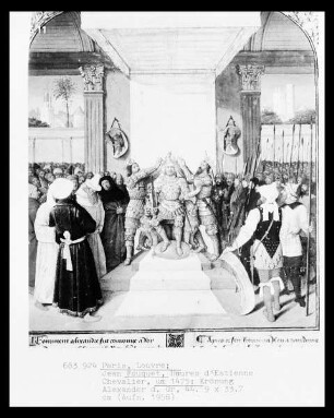 Stundenbuch des Etienne Chevalier — Krönung Alexander des Großen
