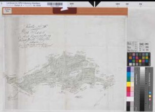 Hörste (Halle) Teilung des Fleers 1787 o.M. 43 x 56 kol. Zeichnung M. C. L. Reinhold Spez.Verz. Markenkarten X Nr. 67