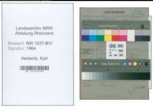 Entnazifizierung Karl Herbertz , geb. 11.05.1893 (Einkaeufer)