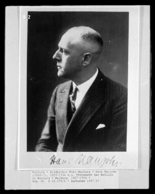 Hans Naujoks (1892-?), 1929-1934 a.o. Professor der Medizin in Marburg