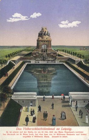 Das Völkerschlachtdenkmal zu Leipzig