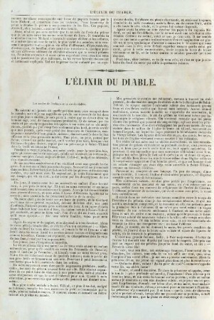 L' Élixir du Diable.