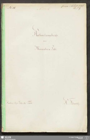Aufbereitungsbericht von Morgenstern Erbst. - 18.7158 4.