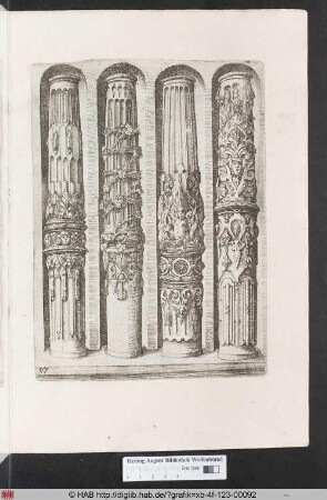 [Vier Säulen in Nischen. Band III.]