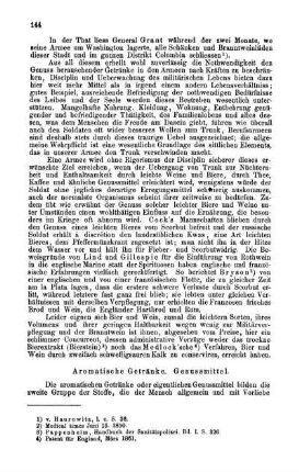 Aromatische Getränke. Genussmittel.