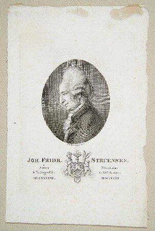 Bildnis Johann Friedrich Struensee (1737-1772)