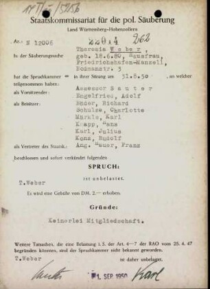 Weber, Theresia