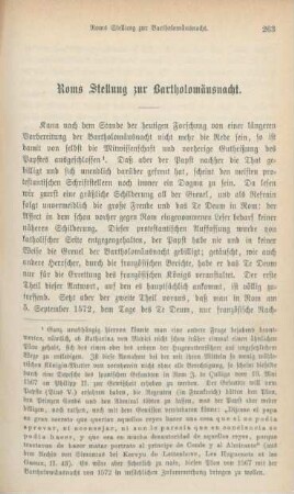 263-277 Roms Stellung zur Bartholomäusnacht
