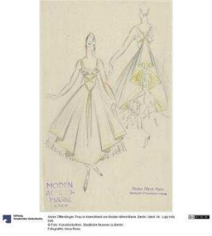Frau in Abendkleid von Moden Alfred-Marie, Berlin