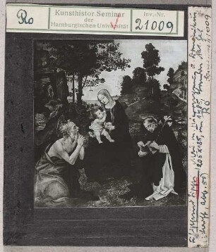 Filippino Lippi: Madonna mit Heiligen Hieronymus und Dominikus