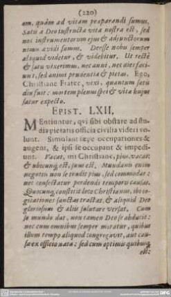 Epist. LXII [LXI].